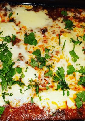 Una foto de Lasagna de verduras c/ salsa de carne