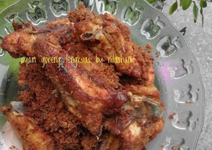 Ayam goreng lengkuas simple