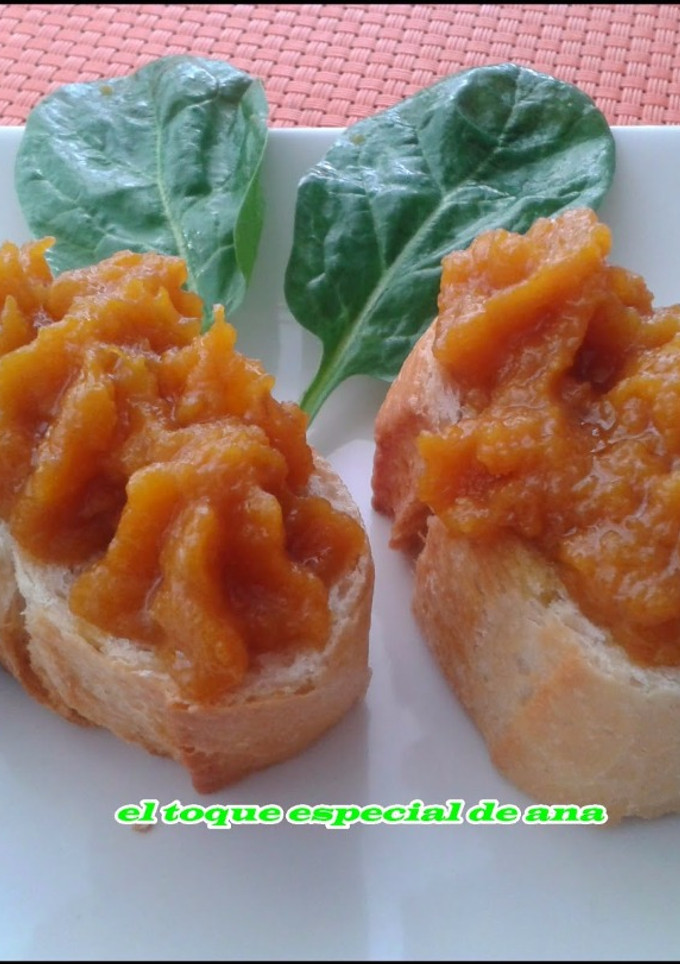 Una foto de Calabaza frita con ajos