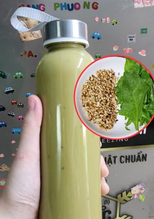 Hình của món Sữa hạt điều rang + cải bó xôi 🥦🥦🥬🥬.