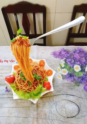 Hình của món Mì Ý- Spaghetti bay lơ lửng 🍝.
