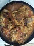 Olla de pescado y berenjenas