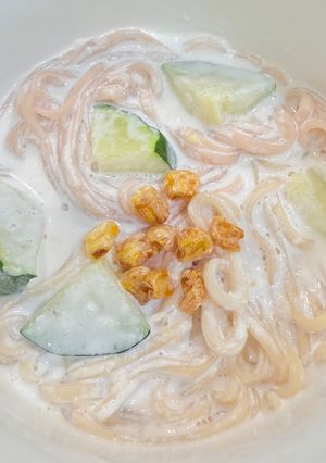 松子櫛瓜麵 的食譜成品照片