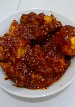 Foto resep Rendang ayam bumbu instan