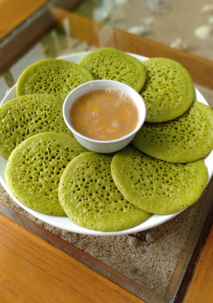 Foto resep Serabi Pandan Kinca Nangka