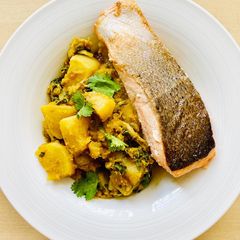 A picture of Red Lentil Turnip Curry(Rice Cooker Version).
