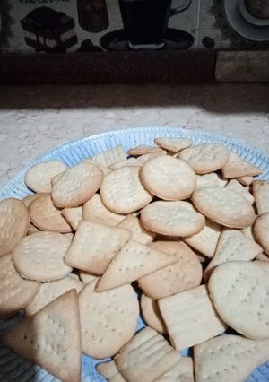 صورة لوصفة بسكوت الشاي الهش بدون بيض
