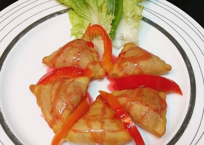 Easiest Way to Make Favorite Mini Pizza Sweet Samosa