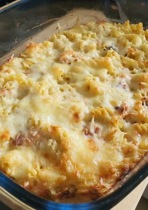 Szaftos Sajtos sonkás tészta recept fotója