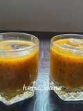 Mango sabja seeds milk shake