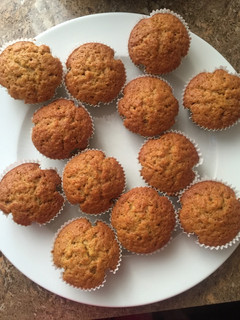 A picture of Carrot cinnamon cupcakes.