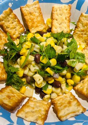A picture of Spicy 🥵 Black Bean Corn 🌽 Salsa.