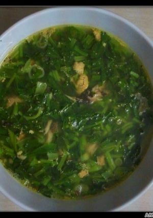 Hình của món Canh cải cá rô đồng.