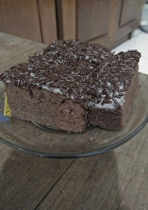 Foto resep Bolu kukus coklat topping meses