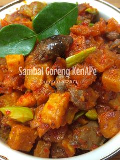 Foto resep Sambal Goreng KenAPe (kentang ati pete)