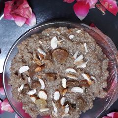 A picture of Poppy seeds khuskhus  halwa.