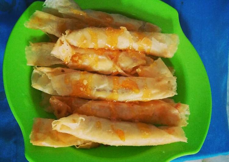 Pisang goreng karamel krispi