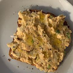 A picture of Chickpea “tuna” salad.