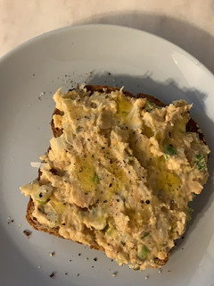 A picture of Chickpea “tuna” salad.