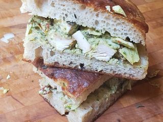 Focaccia Pesto Chicken Sandwiches