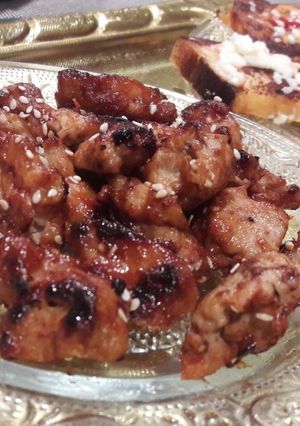 A picture of Chicken Teriyaki Kebabs.