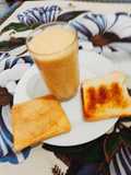 Batido papaya chía y copos de trigo integral