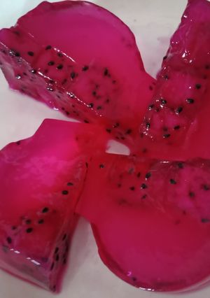 Foto resep Dragon fruit jelly