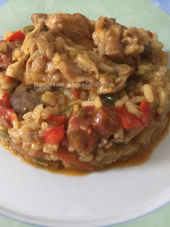 Una foto de Arroz meloso con conejo