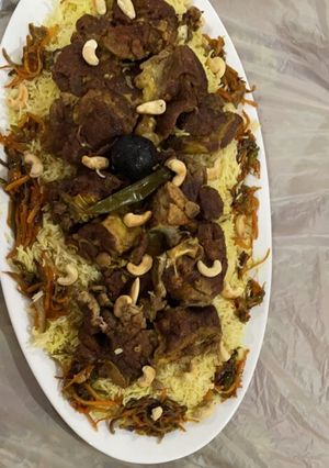 صورة لوصفة رز مديني باللحم
