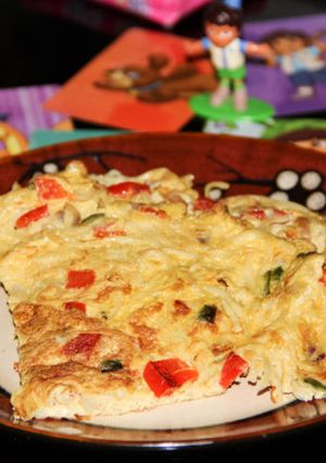 A picture of Noodles Omelette.