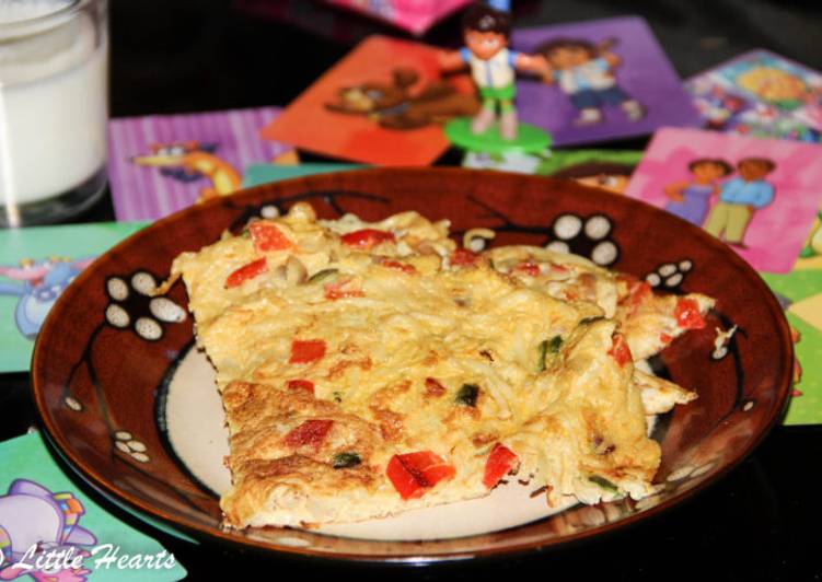 Recipe of Perfect Noodles Omelette