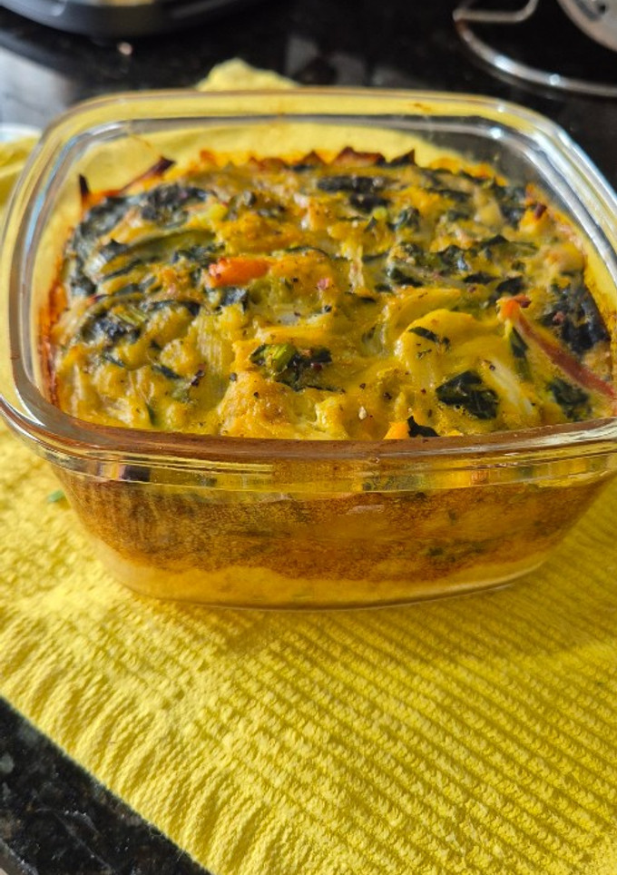 Una foto de Soufflé de verduras sin tacc y sin lactosa😎