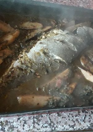صورة لوصفة سمك مشوي 😋😋