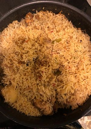 A picture of Pulao biryani.