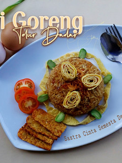 Foto resep 008. NASI GORENG TELUR DADAR
