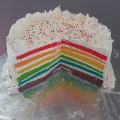 รูปของ Rainbow cake kukus