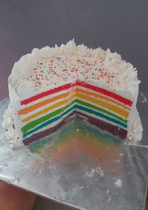 Foto resep Rainbow cake kukus