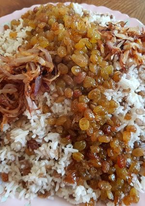 عکسی از دستور ☆☆ عدس پلو ☆☆