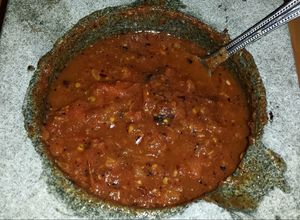 Una foto de Chile de molcajete
