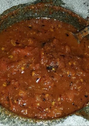 Una foto de Chile de molcajete