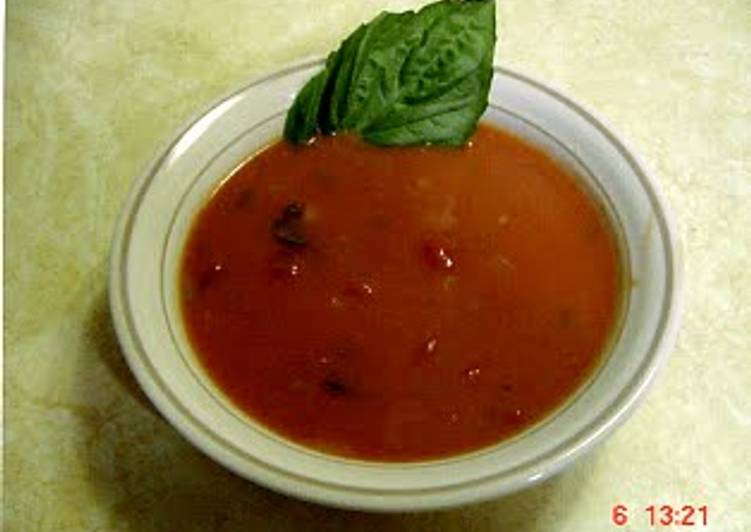 Delicious TOMATO BASIL SOUP