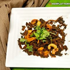 A picture of Kaju Karela.