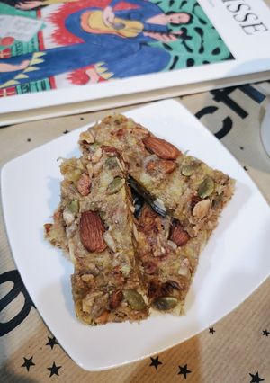 รูปของ Banana snack bar (Microwave Recipe : คลีน) #ปาร์ตี้ของว่าง