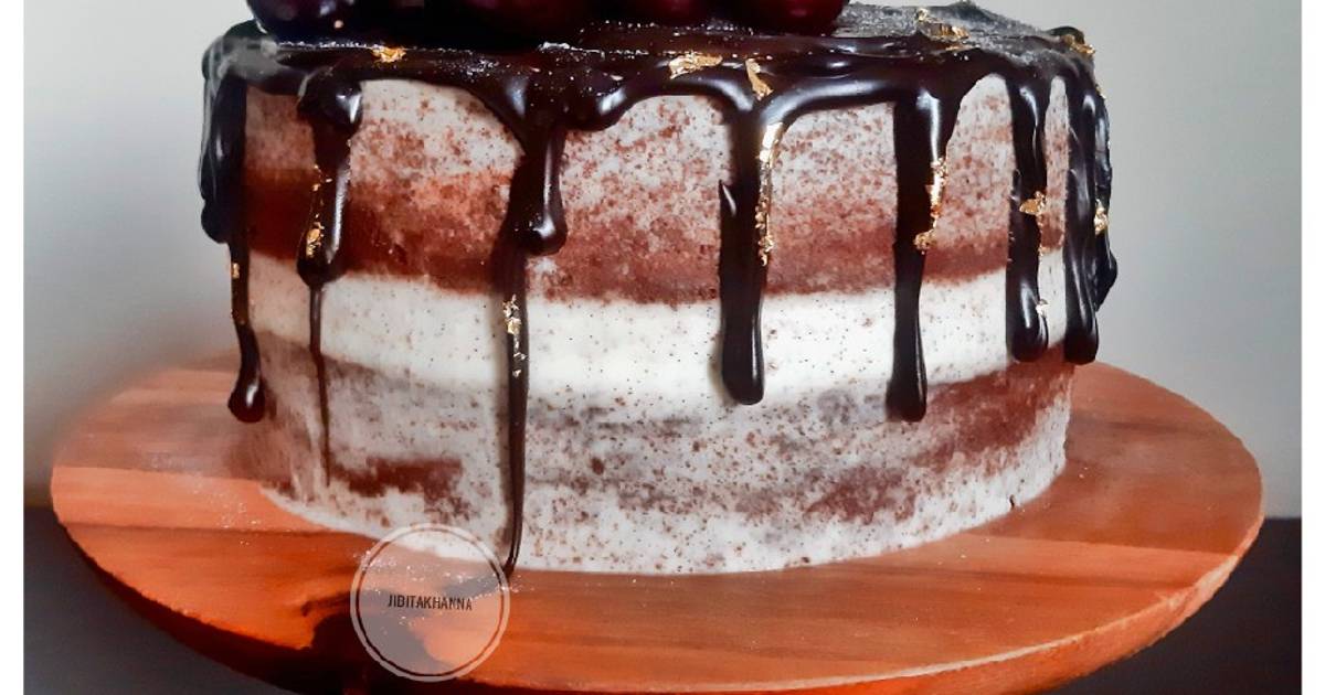 Chocolate Drip Cake with Ganache Frosting - Cooking With Sapana