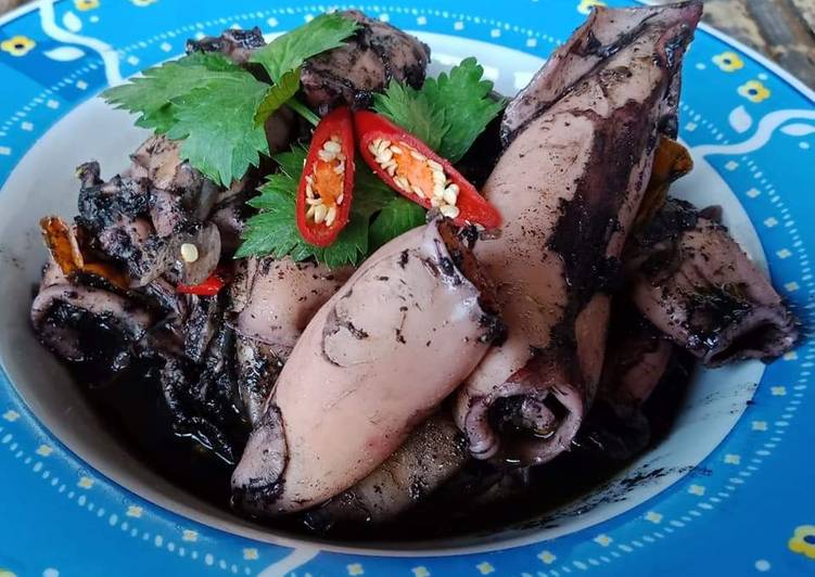 Resep Cumi hitam maknyus Lezat