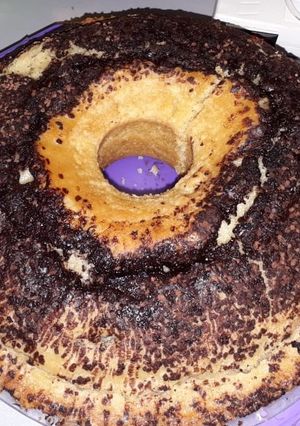 Una foto de Bizcochuelo Vegano con chocolate