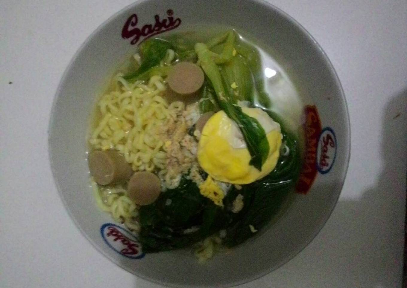 Mie rebus telor sosis