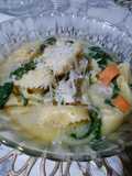 Creamy Chicken Tortelloni Soup