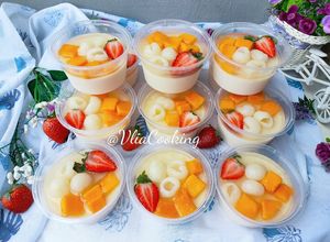 Foto resep PUDDING TOFU|PUDDING SUTRA BUAH|PUDING SUSU BUAH