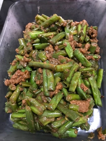 Cara Mudah Membuat Resep  Tumis daging cincang dan buncis yang Lezat, Enak